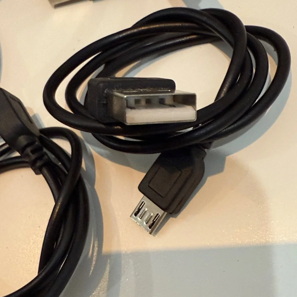 Black USB Charging Cable Set of 5✋🏽
